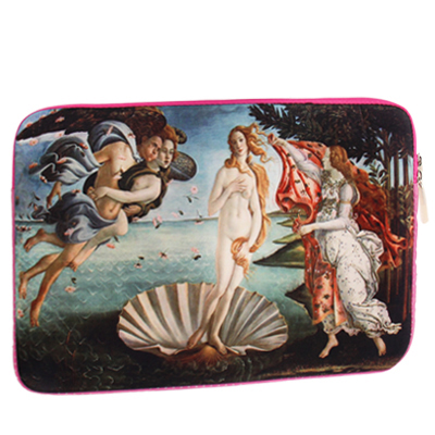 Euro Style Oil Painting Pattern Soft Sleeve Case Zipper Bag with Dual-Zipped Close for 13 inch Laptop - Click Image to Close